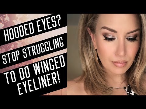 MUST SEE WINGED EYELINER TUTORIAL FOR HOODED, DROOPY EYES | Risa Does Makeup