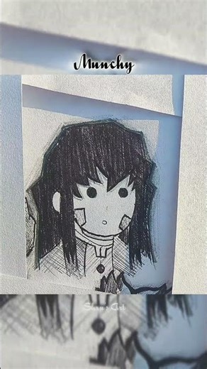 guess the narrator 🐗 #Demon Slayer art#Drawing trend#KNY#Shru's Art#Waguri San