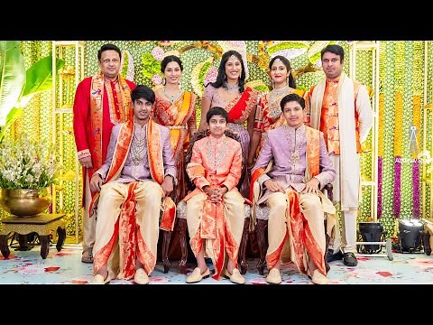 Dhoti Ceremony - Raj VanshBollineni, Raj Shourya Bollineni, Rana Bollineni