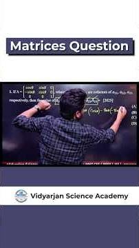 The Determinant Method That Actually Works #jee #matrixalgebra #shorts