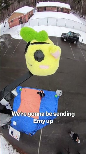 Stuffed animal plushie dropped from Earth’s stratosphere #shorts