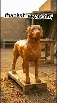 This Dog Wood Art Looks ALIVE… Wait Till the End! 🐕🪵 #Shorts #facts #motivation