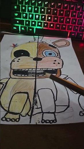 part two of how to draw freddy