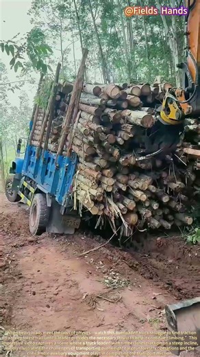 Timber Transport Rescue! Loader-Assisted Towing