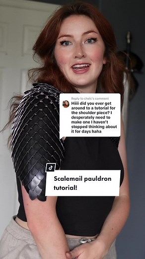 DIY Scalemail Shoulder Armor Tutorial