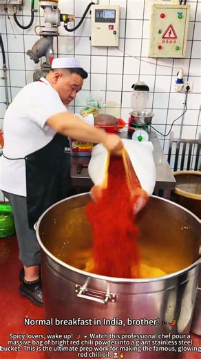Pouring Mountain Of Chili: Super Spicy! 🌶️🔥