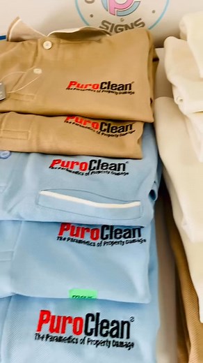 Embroidery Services | PuroClean Restoration | Coal Prints & Signs