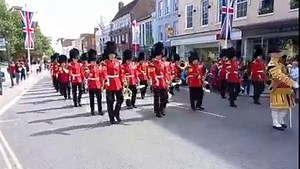 71K views · 2.7K reactions | The 1st Battalion Irish Guards, led by their mascot, Turlough Mor and the Band of the Irish Guards marching through Windsor yesterday on their way to receive New Colours from His Royal Highness The Duke of Cambridge on the Quadrangle at Windsor Castle. Photographer: David Whitescross | Changing-Guard | Facebook