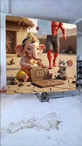 Happy Ganesh Chaturthi Drawing Photo 🌺🥰 Ganesh Ji Painting ❤️ #shorts #ganeshchaturthi #viralvideo