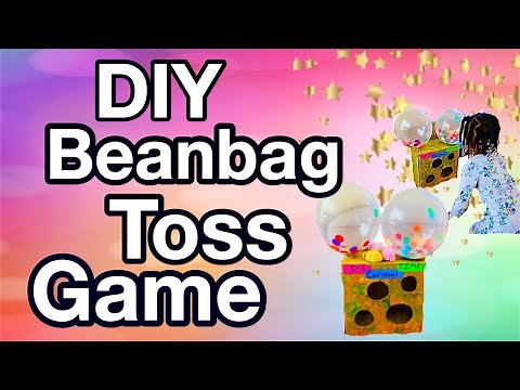 How to make a Cardboard Bean Bag Toss Game|Household Item's ONLY
