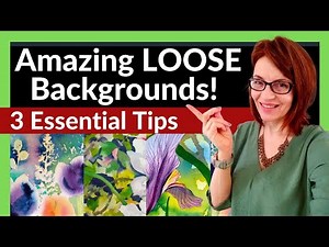 Watercolor Background Ideas (3 amazing LOOSE leaf techniques!)