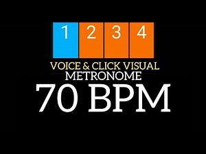 70 BPM - Metronome Voice & Visual Click