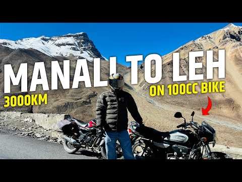 MANALI TO LEH LADAKH TRIP 😍 ON 100 CC SPLENDOR | 3000 KM | LEH LADAKH 2025 🔥🔥