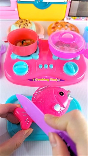 Satisfying with Unboxing & Review Miniature Kitchen Set Cooking Video | ASMR Video no music #asmrtoy