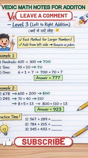 Vedic Math Tricks in Hindi | Fast Calculation Secrets #vedicmaths