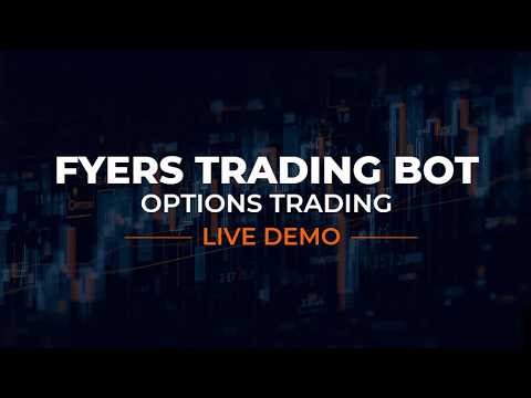 Algo trading bot with Fyers broker API live demo