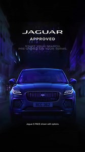 Unmatched choice. Exclusive benefits. Find your Approved Jaguar E-PACE. The compact sporting SUV. — Jaguar E-PACE shown with options. | Jaguar