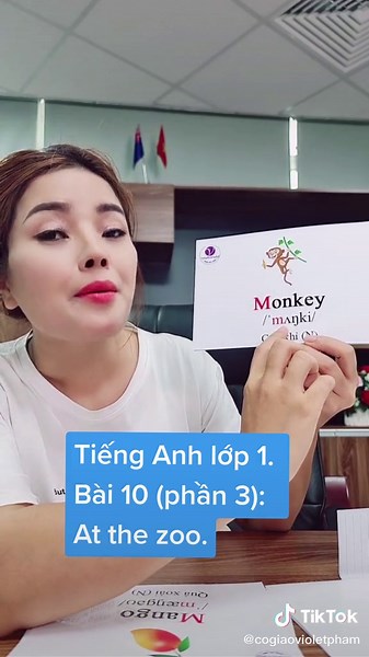 Học Tiếng Anh Lớp 1: Từ Vựng Thú Vị Tại Vườn Thú