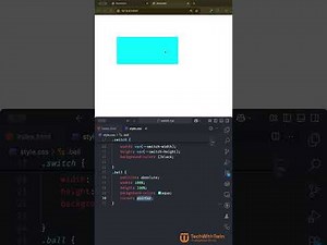 How to create a Switch using HTML + CSS | TechWithTwin
