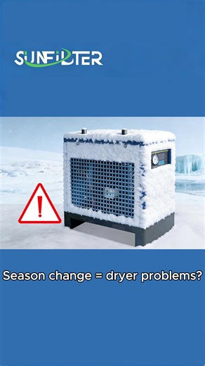 40% lower electricity costs! Season temperature changes won’t affect performance-this eco-friendly inverter refrigerated air dryer is truly hassle-free.#energysaving #refrigeratedairdryer #adsorptionairdryer #airsolution #b2b