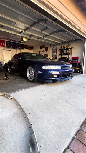 New front lip. So much left to do on this. Airlift is next 🫡 #carsoftiktok #slammed #240sx #carporn #stance
