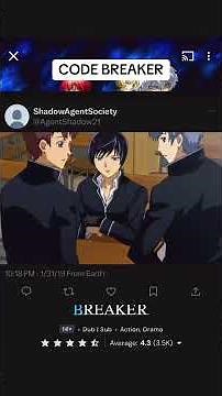 🚨ANIME OF THE DAY: CODE BREAKER🚨 #anime