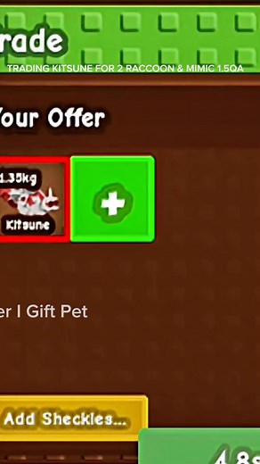 45K views · 627 reactions | I Traded My Kitsune for 2 Raccoons, a Mimic, and 1.5 QA?!  #growagarden #gardenlife #roblox #craftgifter | CraftGifter | Facebook