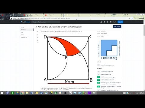 Area Problem from Math Stackexchange
