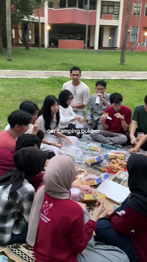 camping bukber with temen kuliah is the warmest #fyp #camping #bukber #febui #economica