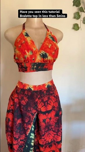 How to sew a bralette top in less than 5mins