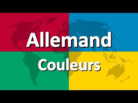 Apprendre l'allemand partie 3 | Couleurs