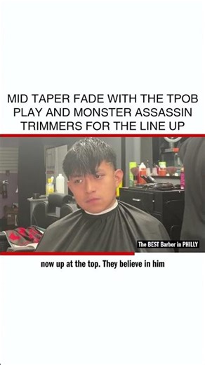 Master the Mid Taper Fade: TPOB Play & Monster Assassin Trimmer Tips #Barber #HaircutTutorial