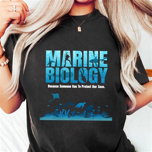 Marine Biology Shirt, Ocean Conservation Tee, Marine Biologist Gift - Etsy