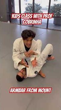 Kids Class | Armbar from Mount | COBRINHA BJJ #combatsport #grappling #jiujitsu #armbar