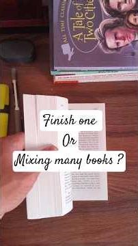 Read one book at a time or many let's solve this confusion #importantlessons #misconceptions #books