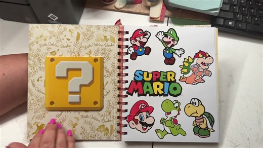 And here is the finished Little Golden Book Super Mario Junk Journal. It came out great!! #thosejournaljunkies #littlegoldenbooks #littlegokdenbooksjunkjournals #supermario #mariobrothers @Orange Paws & Pages @The Manicure Mansion @junkjournals @Paper Terrace Journal Shop @Hildi🇨🇦 | Journal maker @Scrappy Pages @Running with scissors @Craftyjunkjournals.com @Little Golden Books @Beescreativecorner76 (Brenna) @📚 CozyScrapbook_journals @artificescrapdesigns @carcha @cozy.crafting1 @ℂ𝕠𝕫𝕪ℙ𝕒𝕘