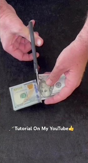 Magic Trick Tutorial - Cut And Restore Dollar Bills #magic #tutorial #shorts