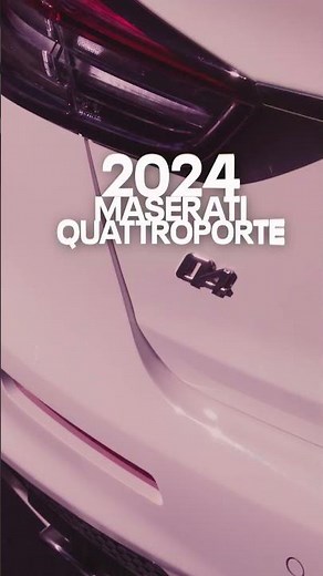 2024 Maserati Quattroporte: The Original Luxury Sport Sedan