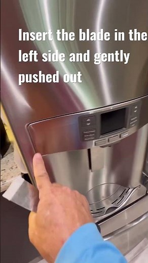 Refrigerator GE how to remove control panel french doors PFE27KSD