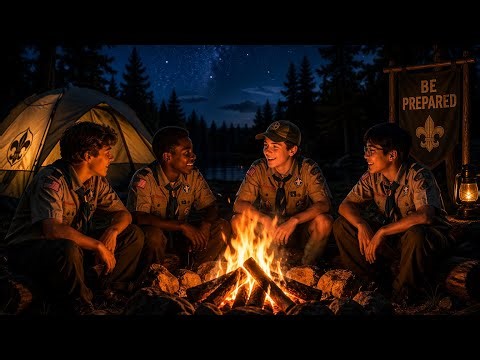 It Snuck Up On A Boy Scouts Camp And Was Watching Them From The Grass At Night