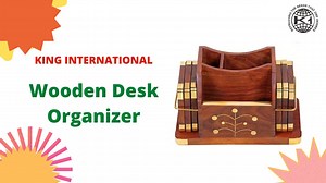 Watch King International Wooden Desk Organizer on Amazon Live