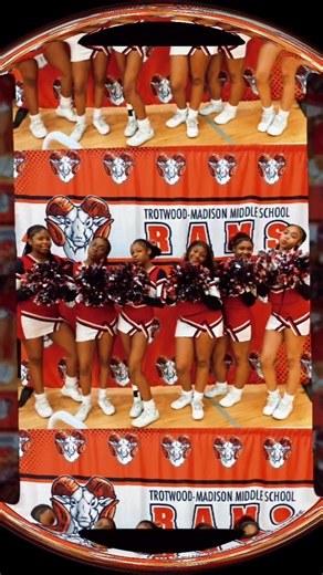 8th Grade Night❤️🤍🖤 Last Ride…..😢 ##cheerlife #ramnation🐏 #Trotwood #937 #trendsetters @
