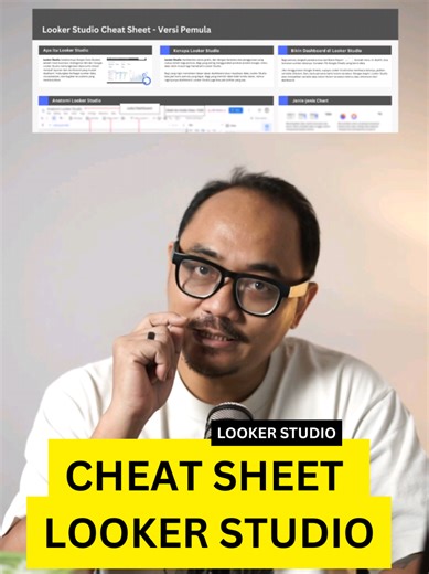 Kalau mau paham betul anatomi serta tips di #lookerstudio simak cheat sheet ini. Bikin dashboard bisa lebih mudah pakai dokumen lagi. Perdalam ilmu data dengan Looker Studio.