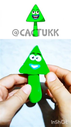 I Made Sprinki: Triangle #clayart satisfying #shorts #viral #asmr #plasticine #oddlysatisfying