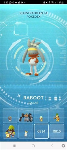 🐰✨️Scorbunny Evoluciona a Raboot en Pokemon Go