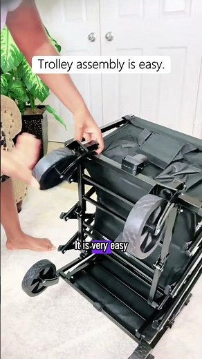 Assemble in Seconds ⏱ | Easy-Setup Foldable Wagon