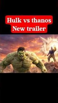 Hulk vs Thanos 💜 | Gauntlet Wale Ko Dhoya!#ai #hulk #marvel #short