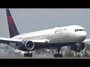 SMOOTHEST 767 LANDING EVER! Delta Air Lines Boeing 767-300 [N155DL] at Amsterdam Schiphol Airport!