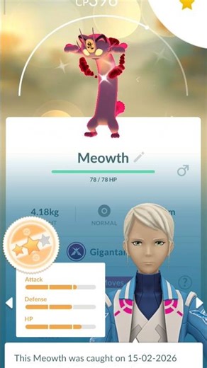 Shiny G-max meowth and shiny machamp is crazy 🤩 #pokemongo #gmax #shinypokemon