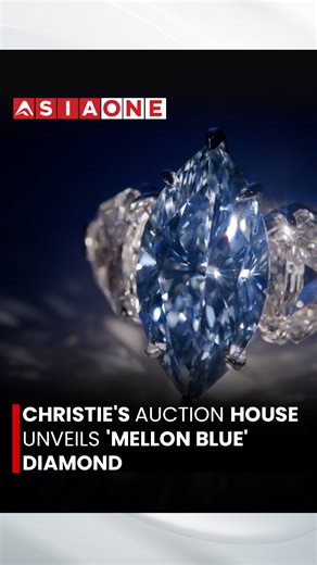Asia One News on Instagram: "Christie's Auction House Unveils 'Mellon blue' Diamond | Asia One News #AsiaOne #EnglishNews #asiaone"